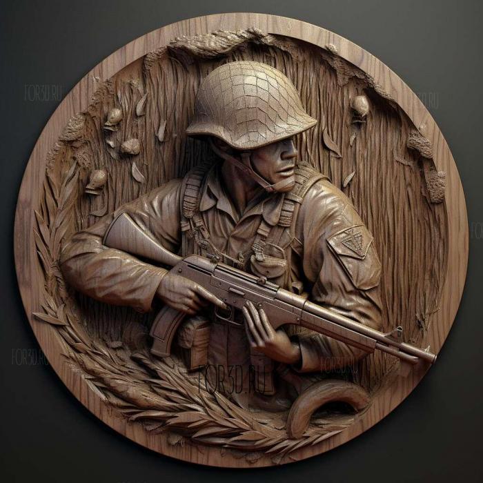 Call of Duty WWII 1 stl model for CNC